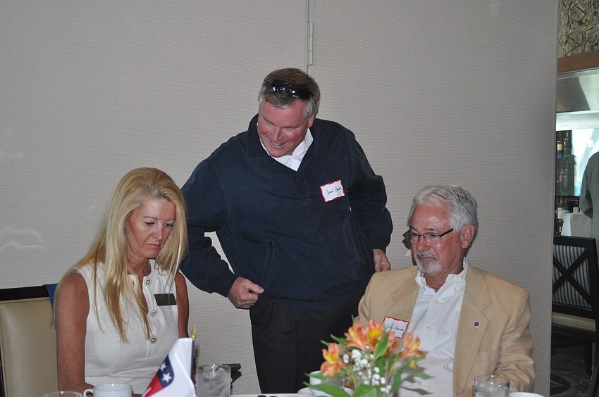 Susan Phillips, Jack Brill and  Longboat Key Commissioner Jim Brown