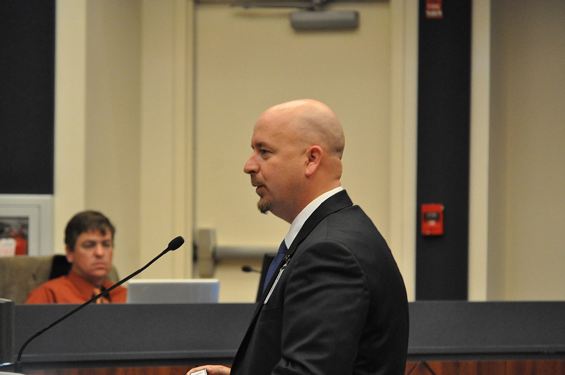 Assistant Superintendent Jacob Oliva said the goal is to have Phoenix Academy completely paperless by next school year. PHOTO BY ANDREW O'BRIEN