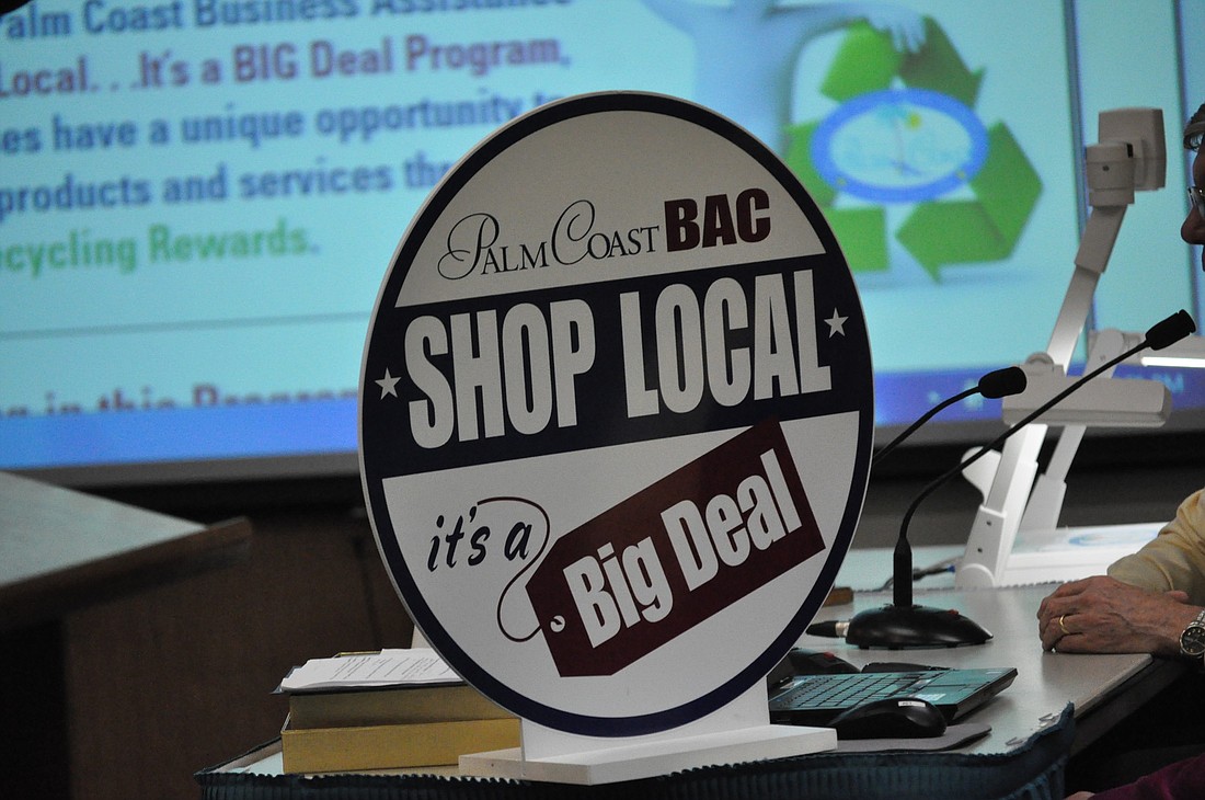 Shopping local is the best way to grow the local economy, said Joe Roy, area manager of the Palm Coast Business Assistance Center. PHOTO BY ANDREW O'BRIEN