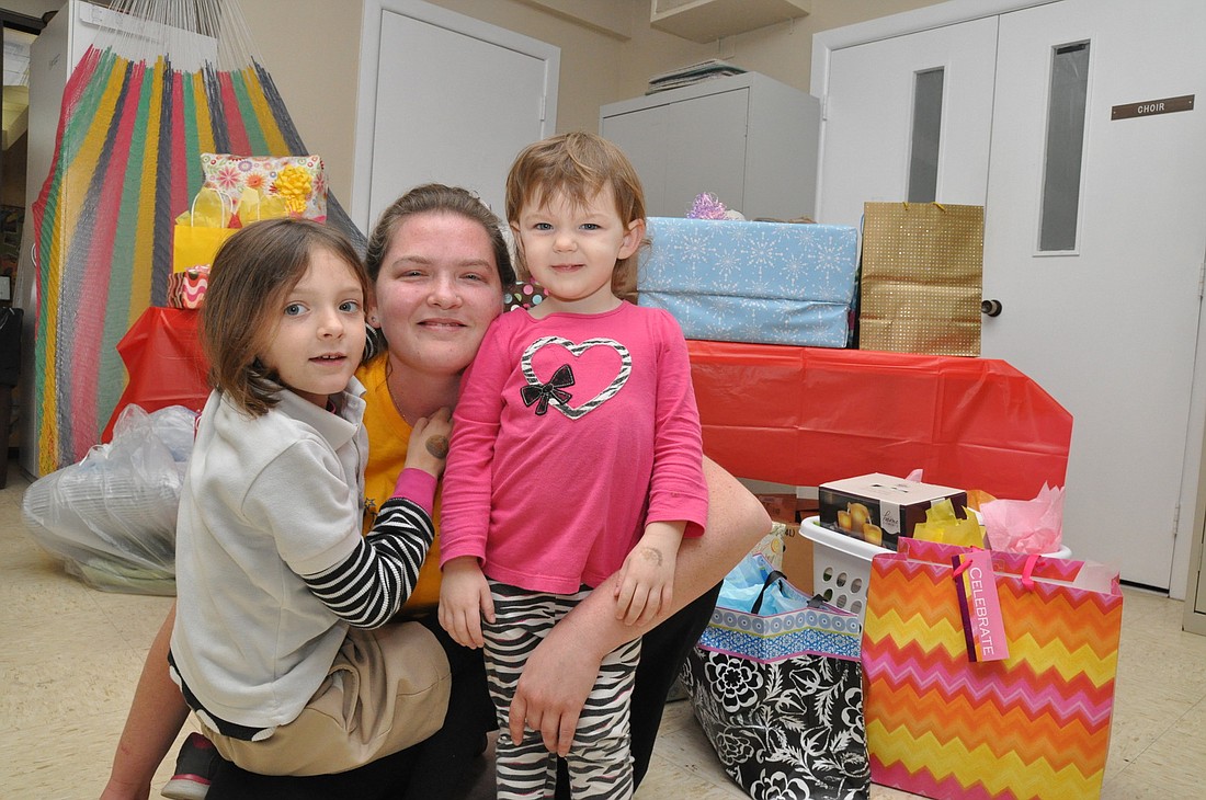 Sara Conway and her daughters Erin and Charli