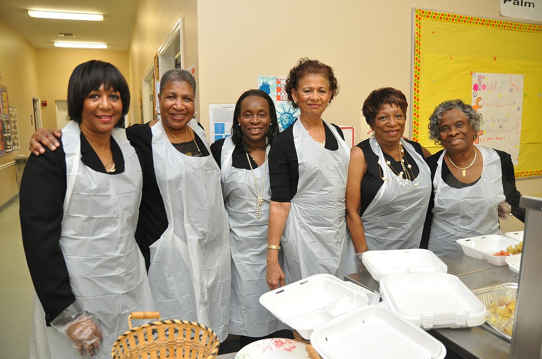 Ruby Sims, Yolaine Goodridge, Maxine Josey, Christine H. Robinson, Phyllis Henderson and Margaret Young prepared the seder meal.