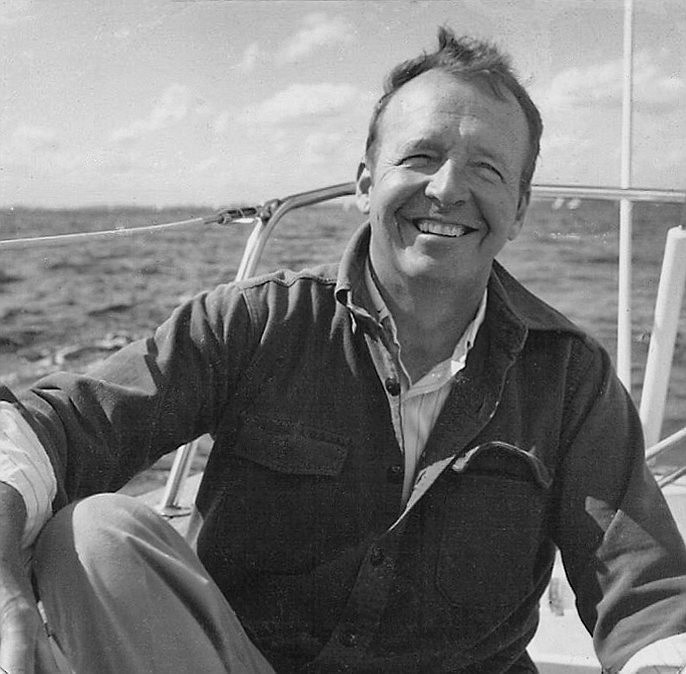 Jerry Full in his happy place: on a sailboat COURTESY PHOTO