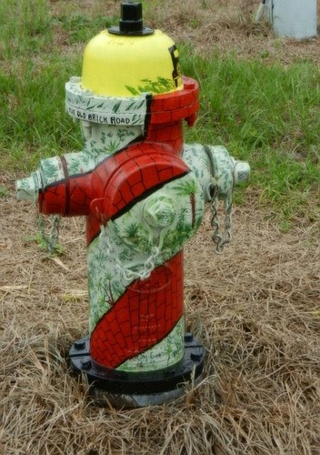 Palm Coast Historical Society's Old Brick Road hydrant won first place. COURTESY PHOTOS