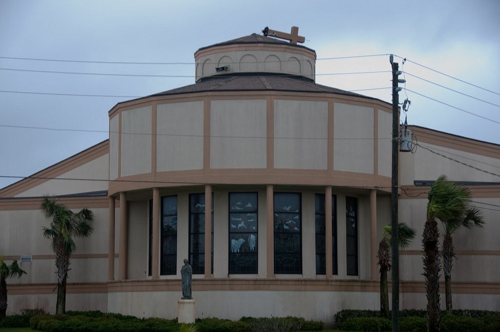 This photo of storm damage to Santa Maria del Mar Catholic Church, in Flagler Beach, was submitted by Tony Caruso.