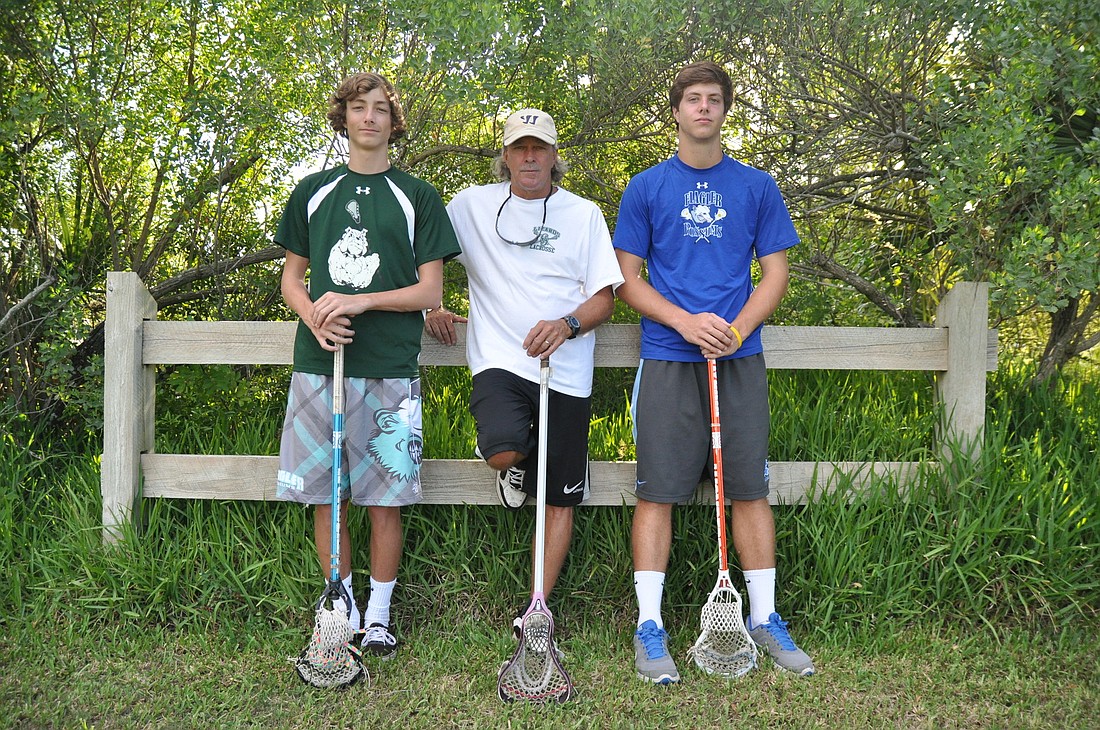 Steve Noble (center) and his sons, Alec and Shane. PHOTO BY SHANNA FORTIER