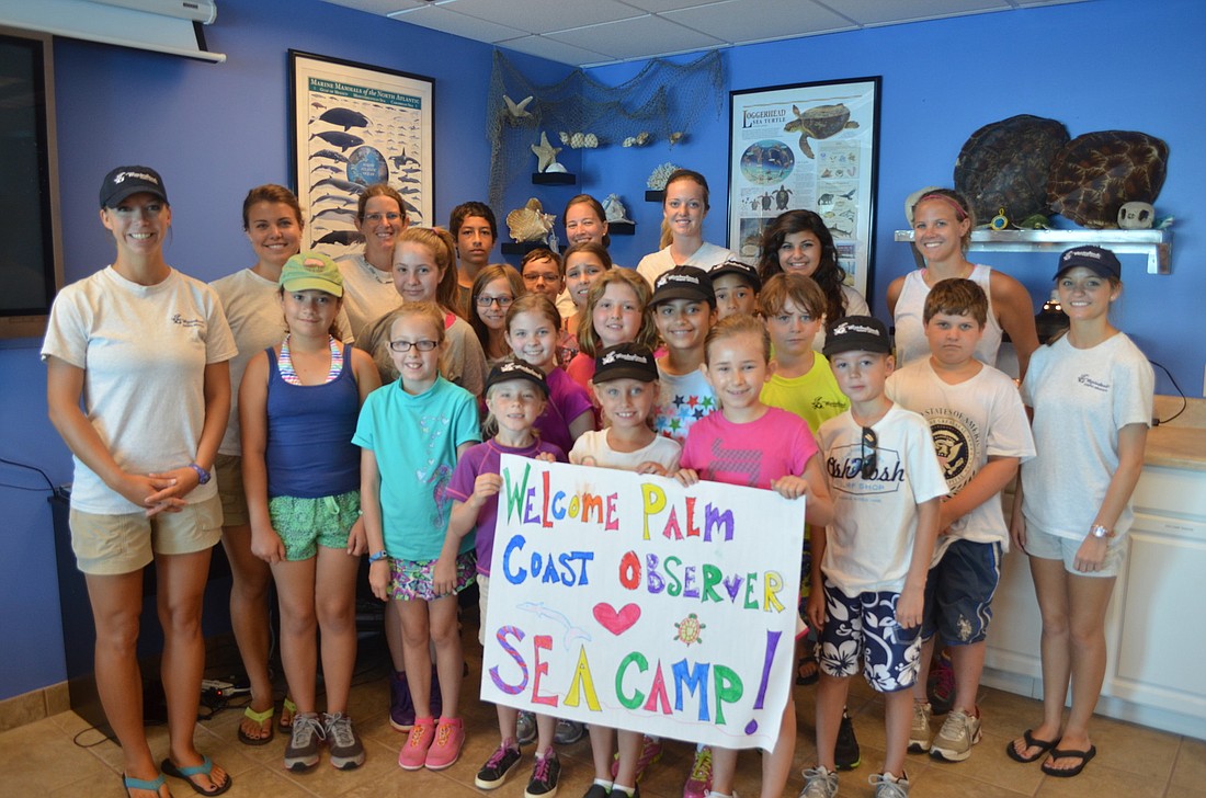 Students participating in SEA Camp at Marineland Dolphin Adventure enjoy indoor and outdoor activities during the four-day camp.