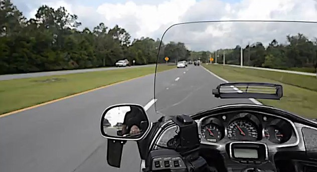 The 75 mile motorcycle ride started at Palm Coast Community Church and ended at Washington Oaks Gardens State Park.