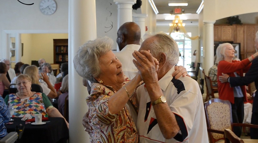 Residents at Benton Village danced to music from local act, Debbie Owen & Tony T.