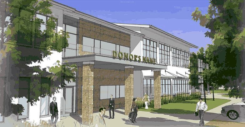 An artist's rendering of the newest addition to the Flagler/Palm Coast campus of Daytona State College.