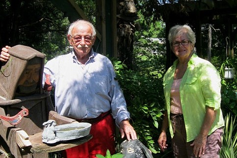 Robert and Linda DuLong care for a 100-yard island garden in their Pine Lakes home.