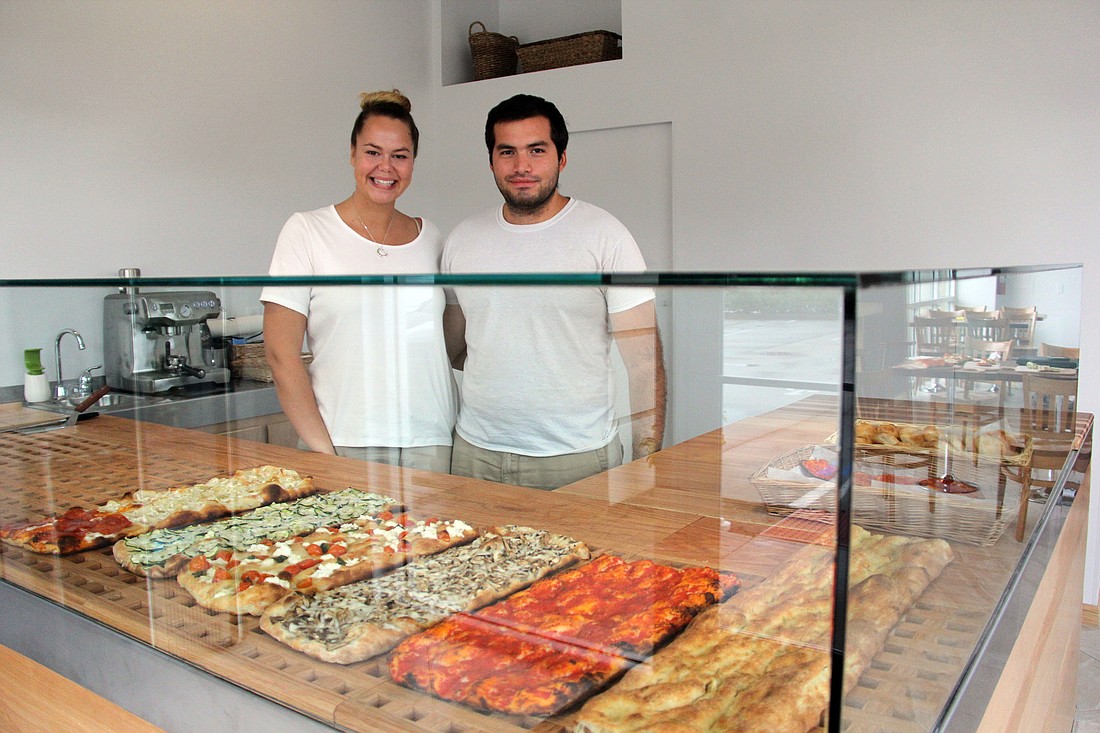 Focaccia owners Alexia Tarantino and Dario Carbone hope to bring a little bit of Rome to Palm Coast. PHOTOS BY SHANNA FORTIER
