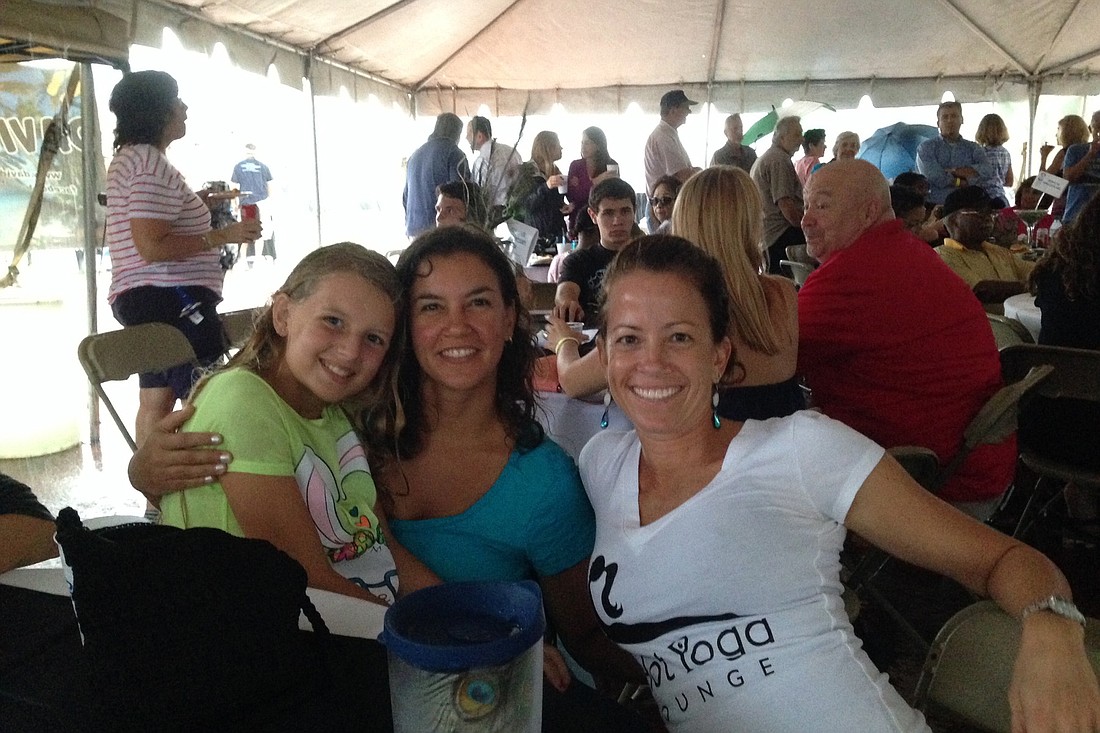 Anne Marie Skeie, Andrea Skeie and Heather Doutrick at Taste of Flagler, Sept 23, 2013