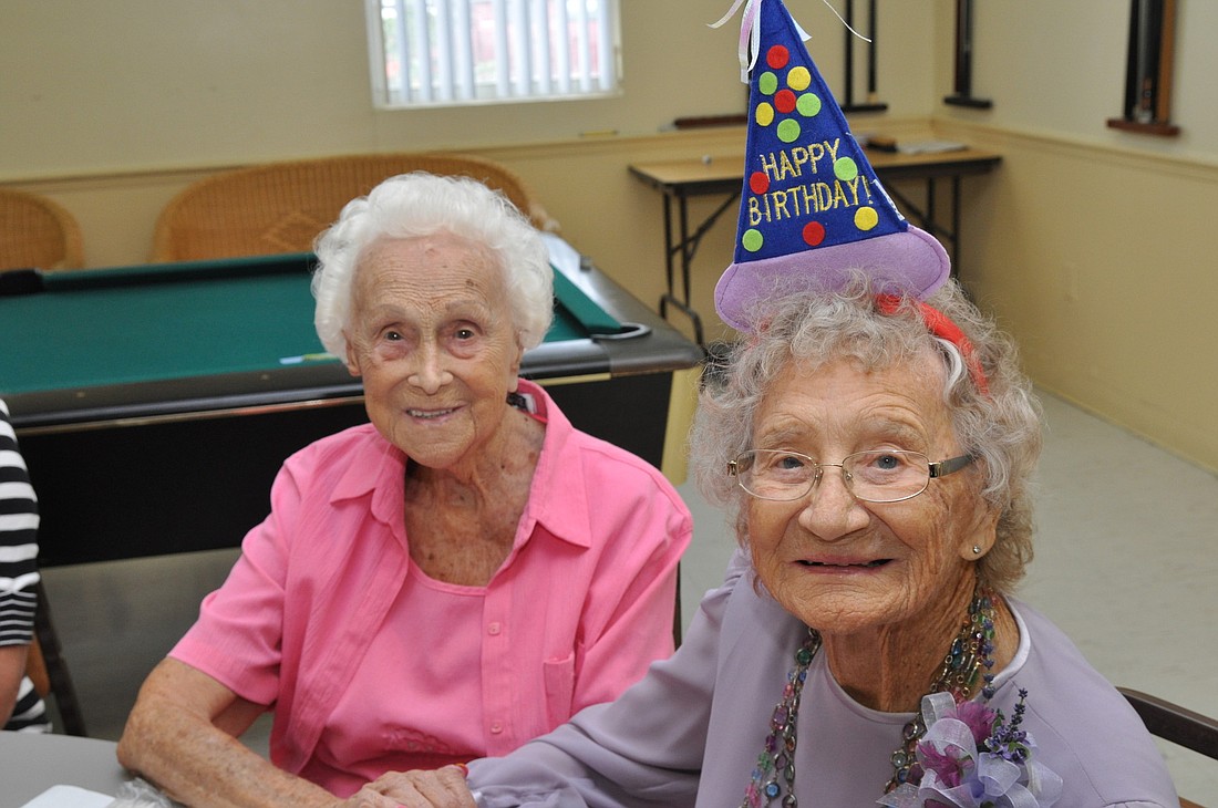 Sara Little, 97, and Sadie Perry, 95 PHOTOS BY SHANNA FORTIER