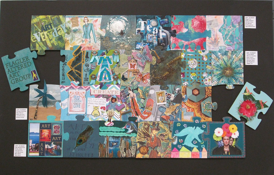 The work was created from a puzzle purchased at a garage sale. COURTESY PHOTOS