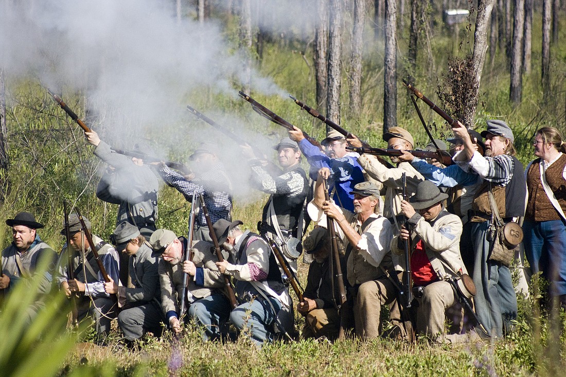 The Pellicer Creek Raid is a Civil War re-enactment.  FILE PHOTO BY SHANNA FORTIER