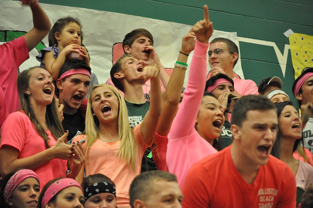 Flagler Palm Coast's student section was rowdy during the entire match. (Photos by Andrew O'Brien)