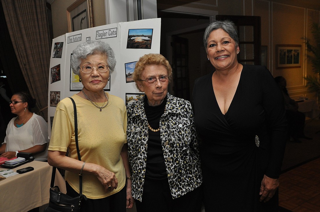 Founding Flagler Cats members June Suzuki and Muriel Hawkins and Flagler Cats Founder Mari Molina PHOTOS BY SHANNA FORTIER