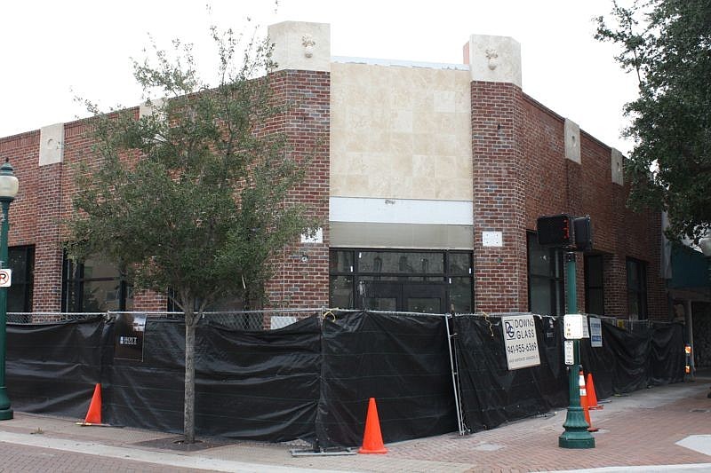 The retail building at 1501 Main St. should be complete in a week, said contractor Ernie Ritz.