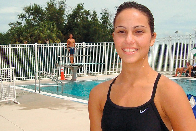 Razan Waliagha earned a school record in the 1-meter divis with a 13th place finish and a score of 84.05.
