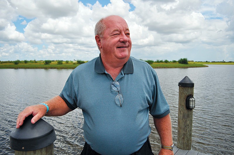 Corky Cavanaugh loves using his community's internal lake system to take his boat from his home out on to the Manatee River.