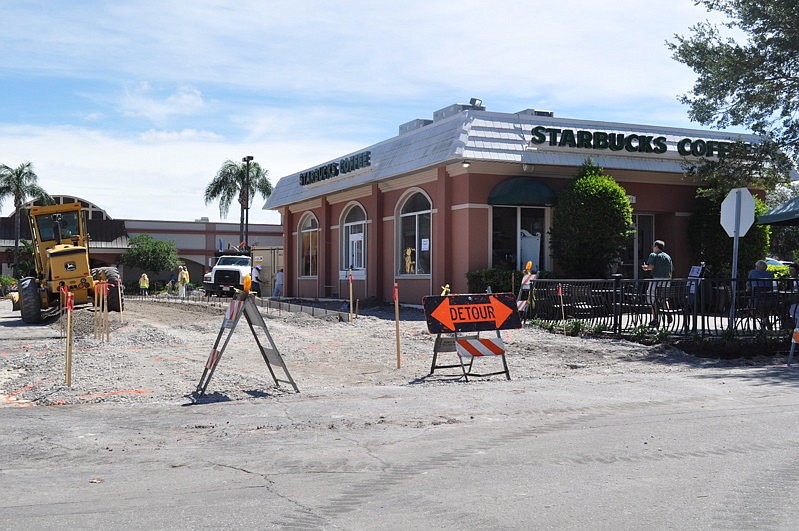 Renovations began Sept. 7 to remodel Starbucks Midtown Plaza with new wood floors, walls Ã¢â‚¬â€ and finally Ã¢â‚¬â€ a drive-through. Stay tuned for the grand-opening celebration and free beverage date by "liking" the store on Facebook.