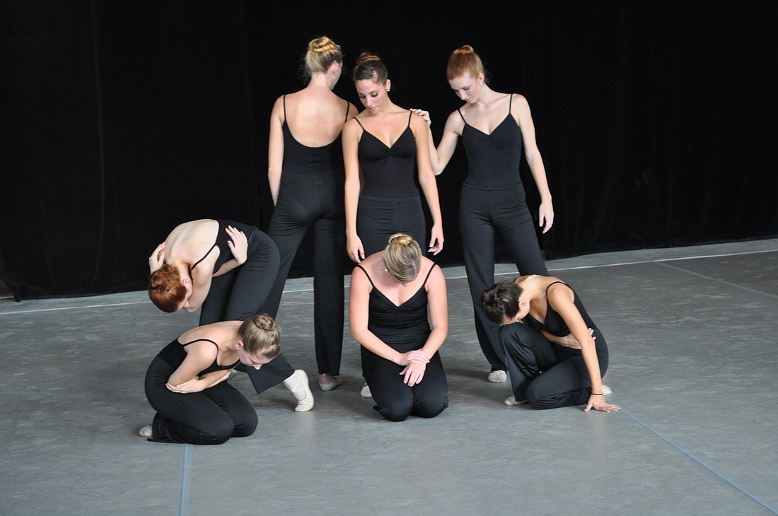 Students from the Sarasota Ballet School performed Sept. 16 at Studio 20's first unveiling.