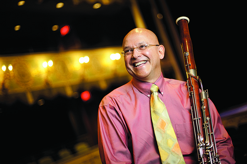 Principal bassoonist Fernando Traba performed at "Portraits in Passion."