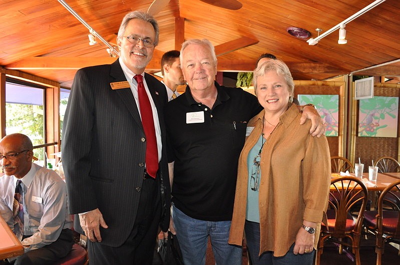 Commissioner Joe Barbetta with Bob and Eileen Parkinson