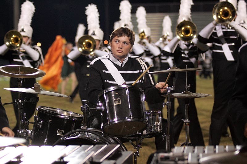 The Lakewood Ranch High marching band performed songs reflecting the four seasons following the game.