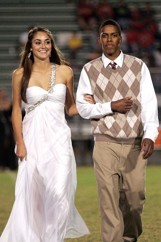 Kaitlyn Wolfe was escorted by fellow senior Richard Dumoulen.