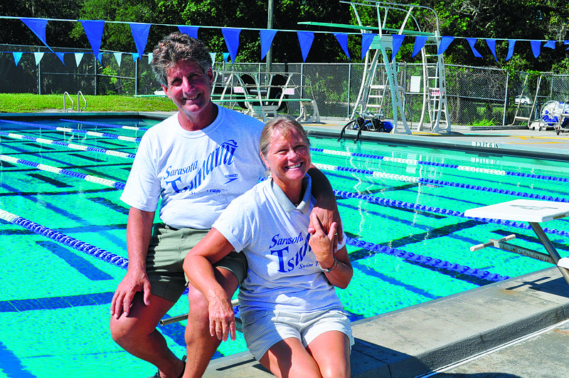 Sarasota Tsunami swim team coaches Ira and Cindy Klein