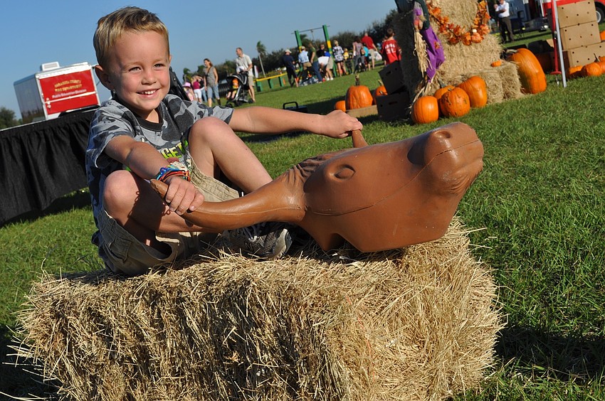 Brody Leiberick, 4, loves John Deere tractors.