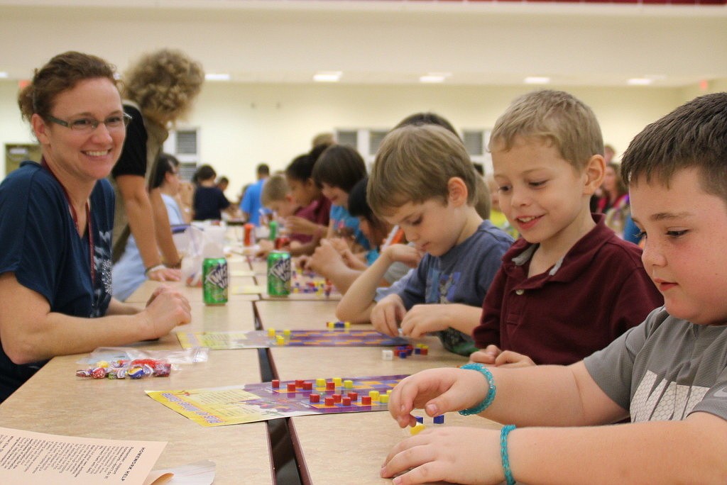 Over 300 parents and students came out for Rymfire Elementary's first math night. COURTESY PHOTOS
