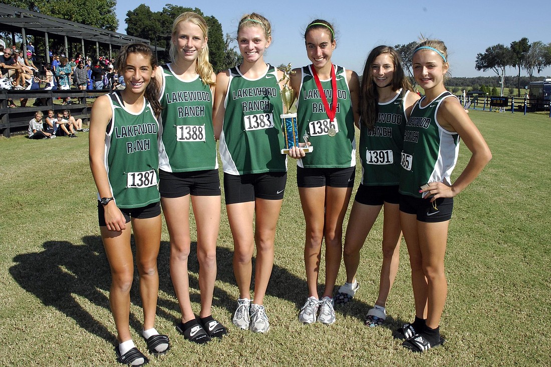 The Lakewood Ranch girls cross country team scored 118 points a the Pre-State Invitational Oct. 16.