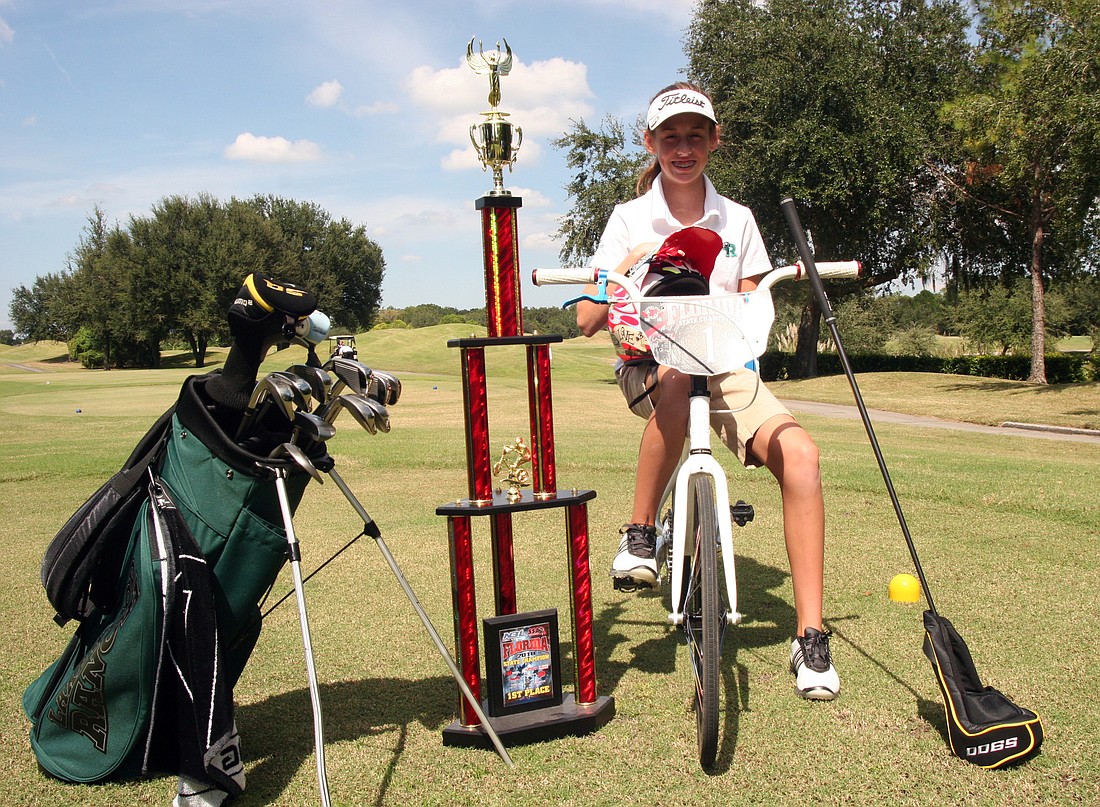 Freshman Bianca Dean, who began playing golf six months, is now the No. 4 golfer on the Lakewood Ranch girls golf team.