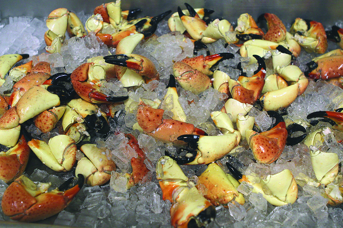 Stone crab claws from Moore's