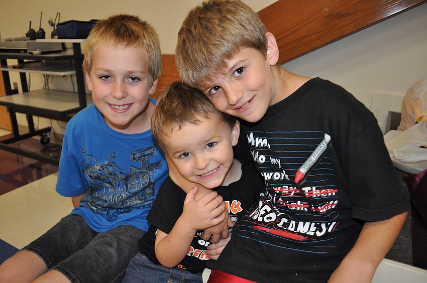 Conner Lapek, Tucker Pope and Leroy Sebourn had a blast at the Fall Frolic.