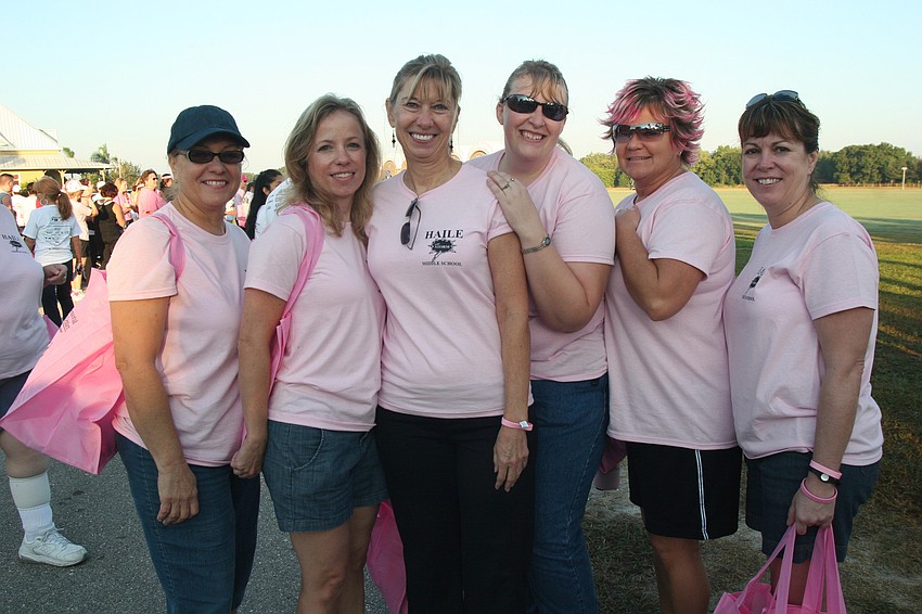 Teachers at Haile Middle School came out in support of orchestra teacher Valerie Terry.