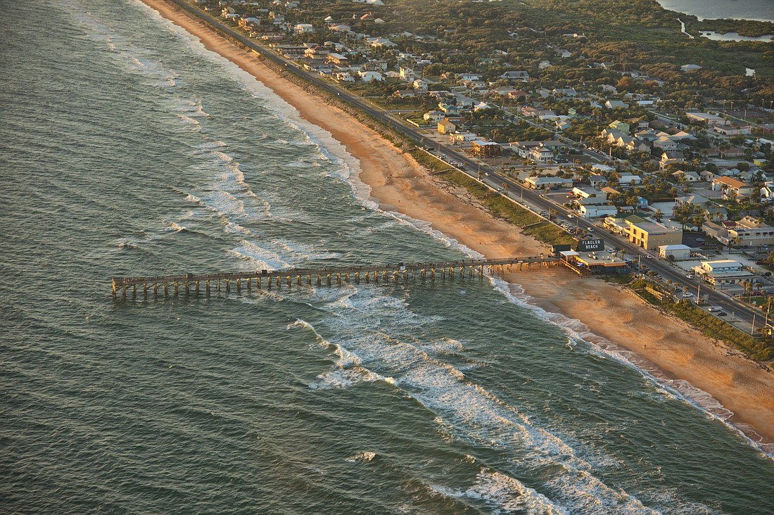 Aerial photo of Flagler Beach. Photo by David E. Jordan Photography.