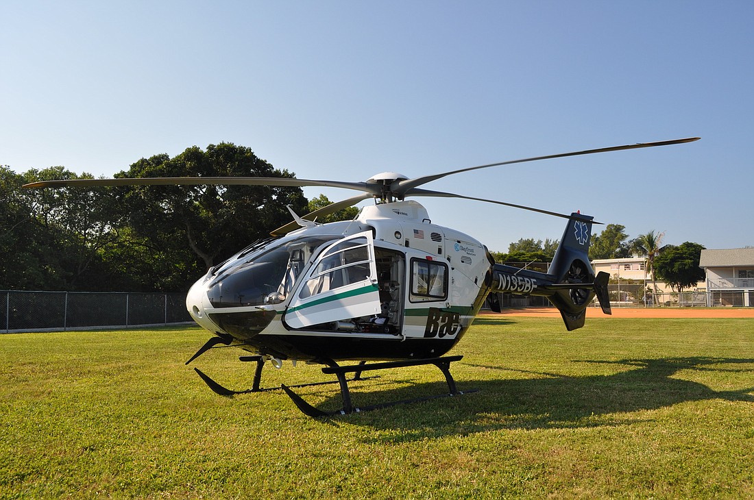 The Bayflite helicopter is used primarily to transport trauma patients.