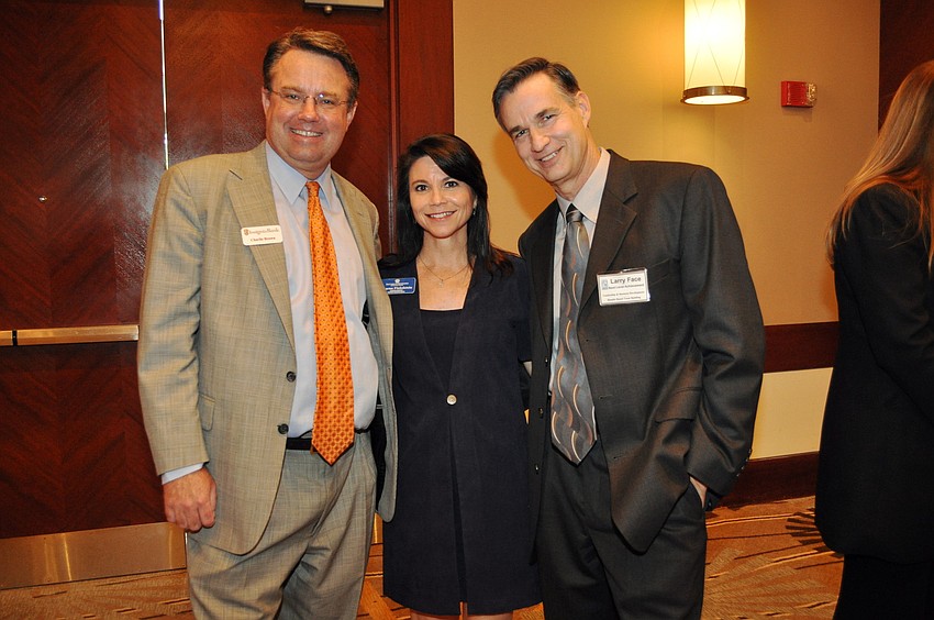 Charlie Brown, Sharon Finkelstein and Larry Face attended the luncheon.