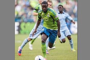 Will Eddie Johnson's scoring output continue back on the East Coast? (File photo courtesy of Seattle Sounders)