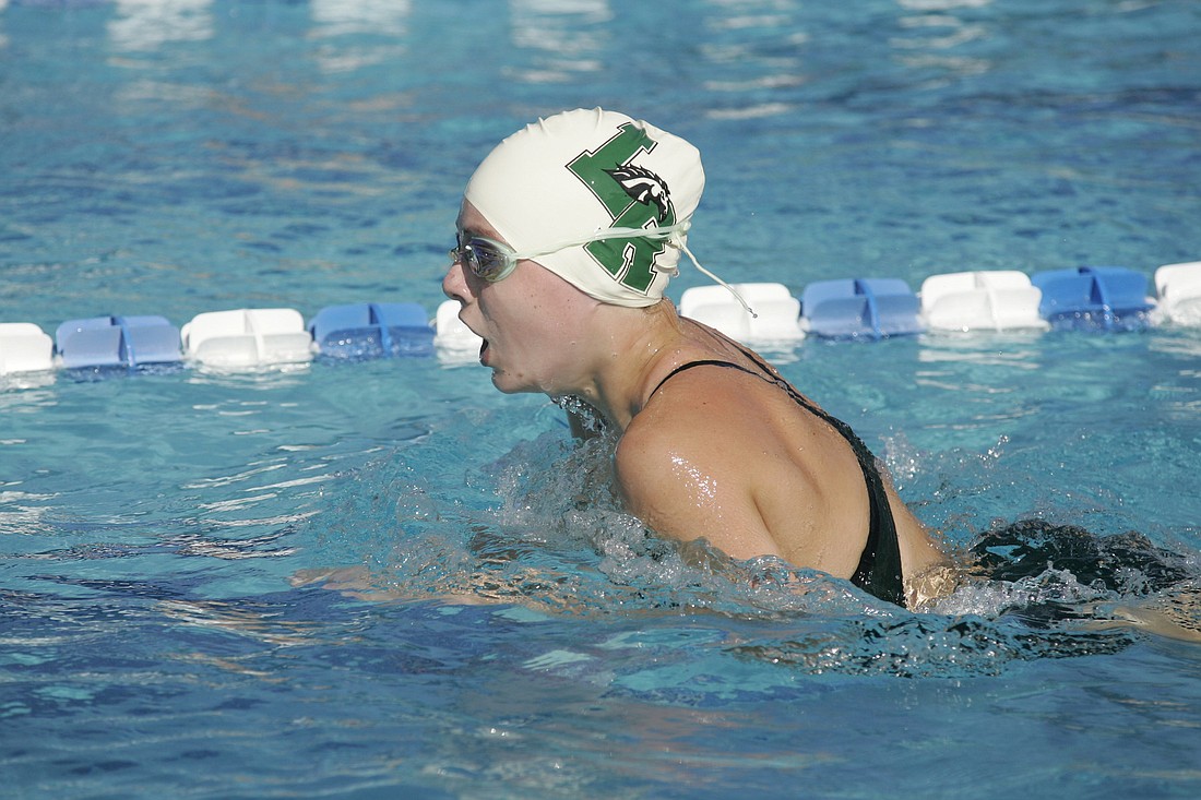 Lakewood Ranch freshman Rachel Woods competed in the 200-yard individual medley and the 100 breaststroke.