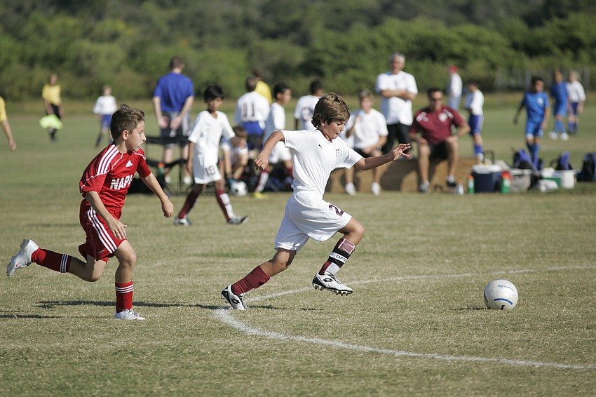 Out-of-Door Academy fifth-grader Alessandro Ciaccio played solid defense for Braden River's U12 boys black team.