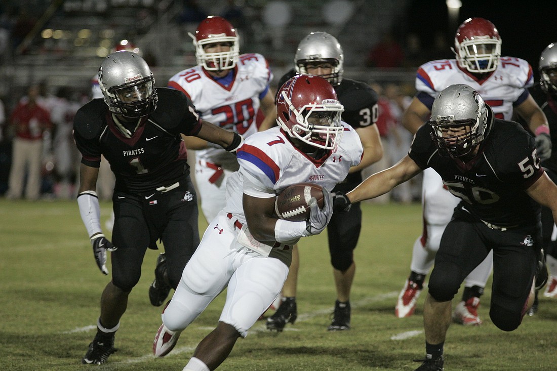 Manatee High star running back Mike Blakely verbally committed to the University of Florida.