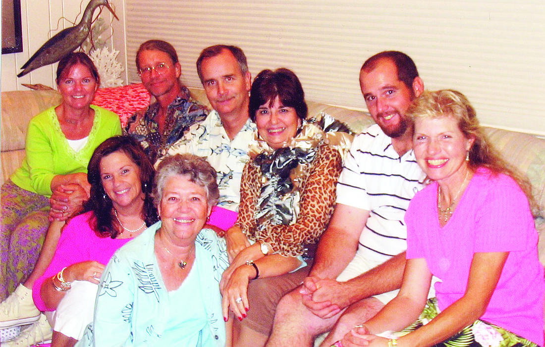 Marlene Campanaro, third from right, with the Keyes family.