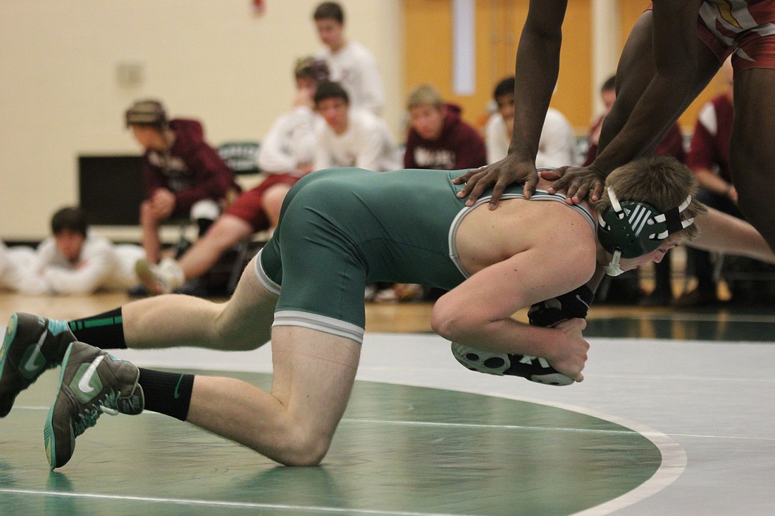 Jackson Trivett took first place in the 152-pound class. He's 22-1 this season. (File photo by Andrew O'Brien)