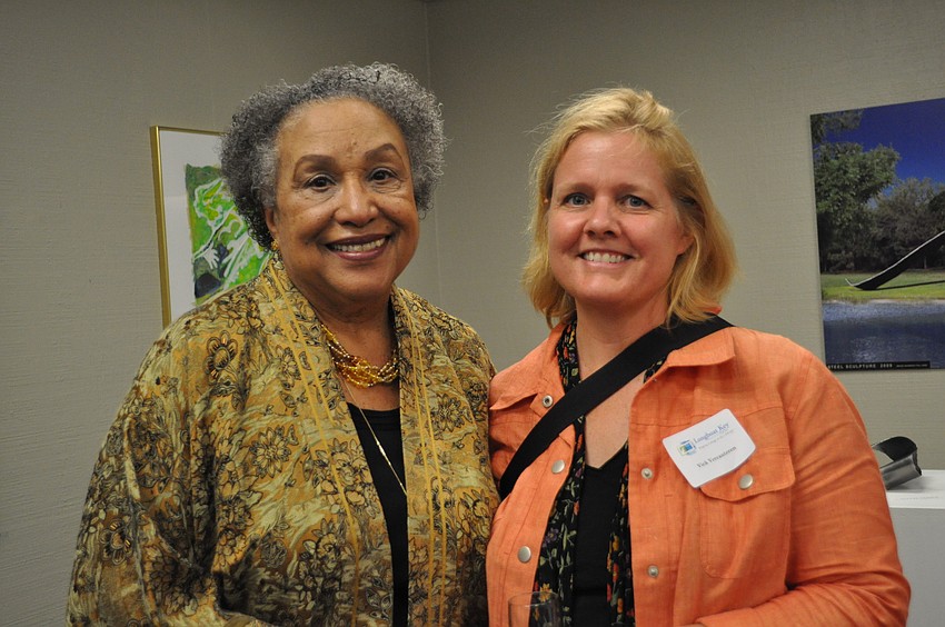 Artist and 2010 Ageless Creativity award recipient, Eleanor Merritt, with Vera Vercauteren.