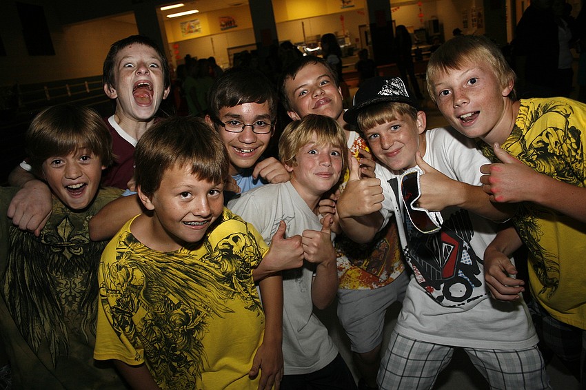 The Nolan boys were ready to hit the dance floor.