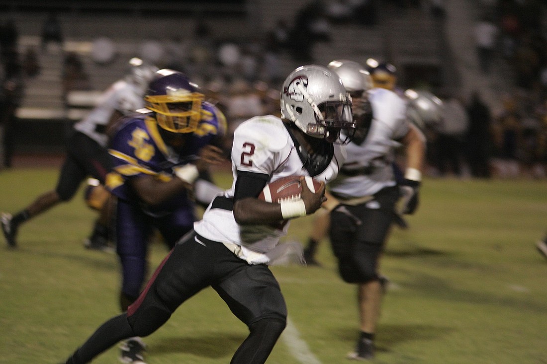 Tailback Michael Glover rushed for 134 yards and scored the Pirates final touchdown.